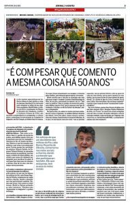 Read more about the article “É COM PESAR QUE COMENTO A MESMA COISA HÁ 50 ANOS” Michel Misse