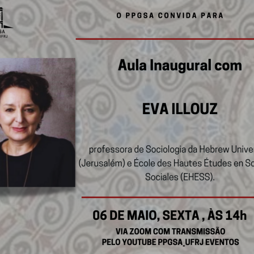[Divulgação] Aula inaugural com Eva Illouz
